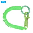 thumbnail image 3 of Uxcell Retractable Coil Springs Keychain with Plastic Lobster Clasp Keyring for Keys Wallet, Fluorescent Green 4 Pack, 3 of 6