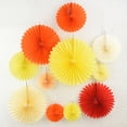 thumbnail image 5 of 5 piezas de 10/15/20/25 cm, abanico de papel, linterna redonda con forma de molinillo para bodas, festivales, fiestas, decoración de flores colgantes, suministros para manualidades de cumpleaños DIY 8, 5 of 5