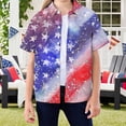 thumbnail image 2 of dmqupv Toddler Boy 4th of July USA Flag T Shirt Patriotic American Theme Independence Day Short Sleeve Tee Tops Dark Blue,9-10 Years, 2 of 4