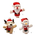 thumbnail image 3 of Snowman Elk Santa Claus Hand Puppet Christmas Hand Puppets For Toddler Kids, 3 of 5