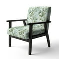 thumbnail image 3 of Designart "Zen Essence Of Tropical Bamboo I" Green Tropical Upholstered Accent Chair - Tropical Arm Chair For Living Room, 3 of 5