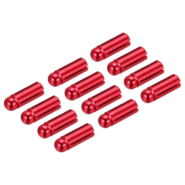 Uxcell Protecteurs de Fléchettes, Économiseur d'Ailes en Alliage d'Aluminium, Rouge 12 Pack