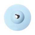 thumbnail image 1 of Diámetro 10 cm, (azul) 1 paquete, cubierta de drenaje de silicona, tapa de bañera, herramienta de limpieza de tapón de drenaje, limpieza de fregadero de bañera, 1 of 5