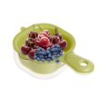thumbnail image 4 of HAOAN Home Essentials Fruit Strainers  Berry Strainers  Two-Layer Draining Basket For The Kitchen With Handle  Removable Strainer Draining Basket Pink, 4 of 7