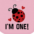 thumbnail image 4 of Inktastic 1st Birthday Ladybug 1 Year Old Girls Baby Bib, 4 of 4