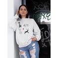 thumbnail image 2 of Storybook Style Deers Sweatshirt Women -Image by Shutterstock, Female x-Large, 2 of 4