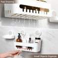 Luxear 4 Packs Shower Caddy Suction Cup Set Shower Shelf+Soap Dish