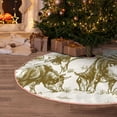 thumbnail image 5 of Xecao Cattle Drive By Two Cowboys 1 Pattern Christmas Tree Skirt Round Xmas Tree Mat Base Cover for Holiday Home Decorations-30", 5 of 6
