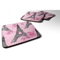 thumbnail image 1 of Aquarelle Fleurs Roses & Eiffel Tour Mousse Coaster&44; Ensemble de 4, 1 of 1