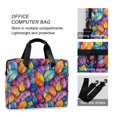thumbnail image 4 of FORMRS 16" Laptop Bag Carrying Sleeve Case with Handle Travel Shoulder Briefcase, Colorful Leaves, 4 of 8