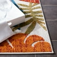 thumbnail image 5 of SAFAVIEH Cabana Kuzman Botanical Indoor/Outdoor Area Rug, Creme/Red, 4' x 4' Square, 5 of 9