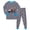 A-A Dark Gray, variant on CAICJ98 Boys Pajamas Monster Truck Pjs Set Toddler Kids 2 Piece Long Sleeve Soft Cotton Sleepwear Size 5-6