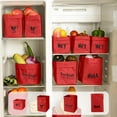 thumbnail image 1 of Washable Kraft Paper Storage Bag | Thickened Waterproof Organizer for Kitchen, Refrigerator & Plant Pots | Large Capacity in Multiple Sizes (Red), 1 of 7