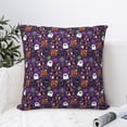 thumbnail image 6 of Rateoe Halloween Sweet Candy Pattern Throw Pillow Cover Premium Pillow Stuffer Sham Square for Decorative Cushion Bed Couch Sofa(Pillow insert not included), 6 of 8