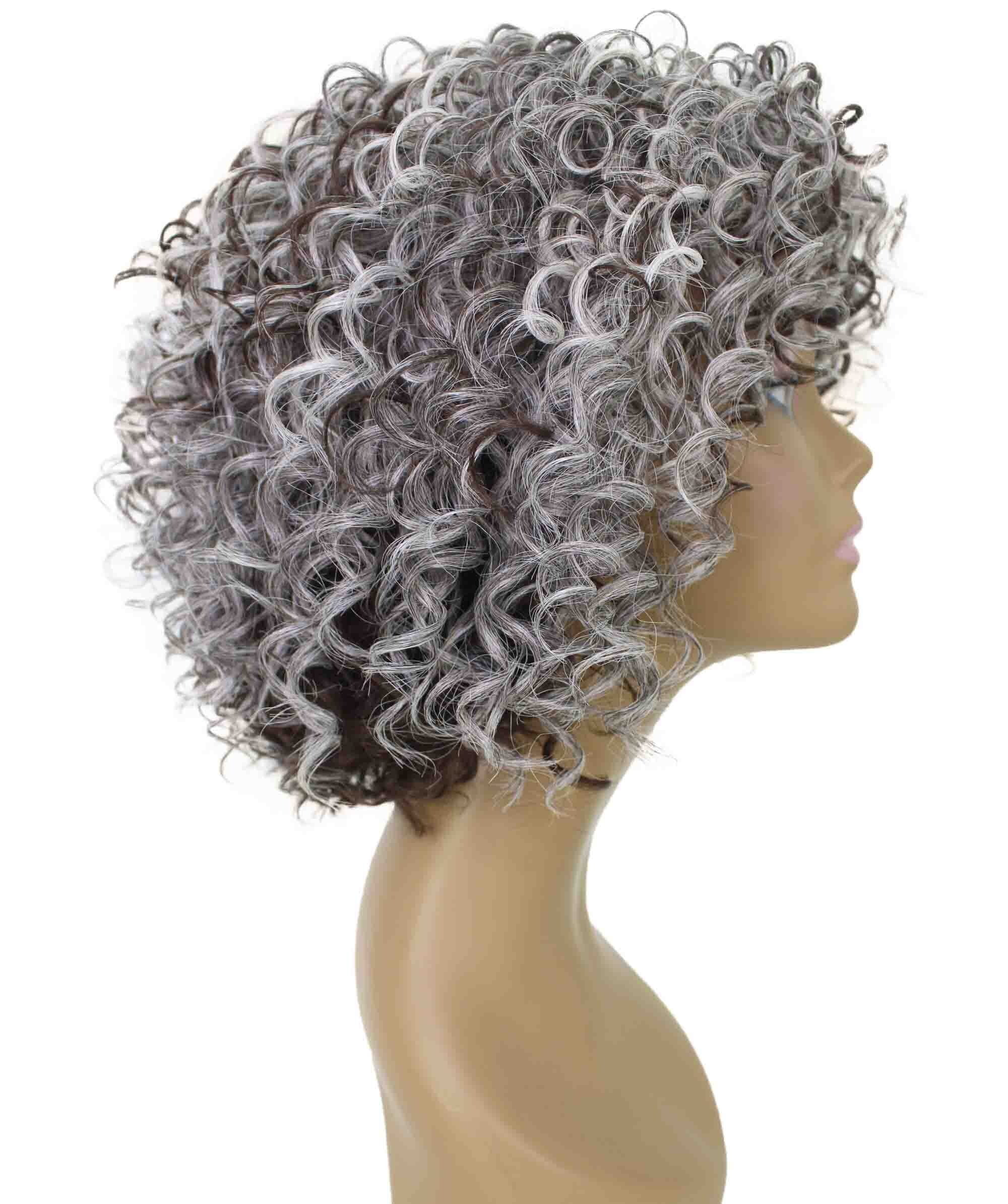 LUXLUXE Gabrielle Curly Pixie 12 in Long Full Wig No Lace Wig, Heat Resistant Fibers, 16+ Shades of Natural, Dip Dyed, & Blended Colors