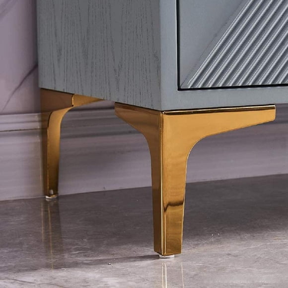 Patas para muebles WANLIAN de metal dorado de 10 cm para sofá y gabinete, 4 piezas