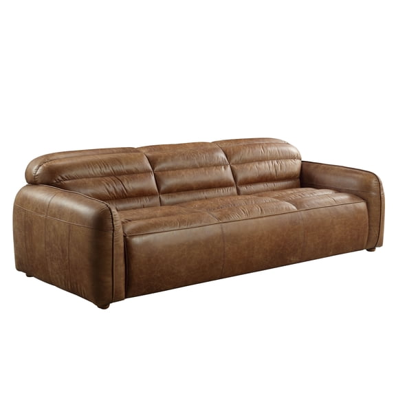 LV01020 - Sofa, Cocoa Top Grain Leather - Rafer
