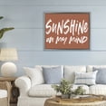 thumbnail image 2 of Sunshine State Of Mind Brown Gray Framed Floater Canvas Wall Art, design by Lettered and Lined, 2 of 10