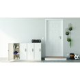 thumbnail image 4 of Space Solutions Metal White 3 Shelf Personal Locker Cabinet with Vented Door, 4 of 7