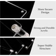 thumbnail image 3 of YYBD Acrylic Display Riser 3 Tier Clear Display Stand Rectangular Tiered Display Stand Cupcake Stand Holder Tabletop Display Riser Shelf for Figures Food Cosmetic Perfume Showcase Organizer Accessory, 3 of 5