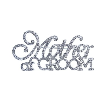 Mother of the Groom Rhinestone Pin/Brooch in Silver