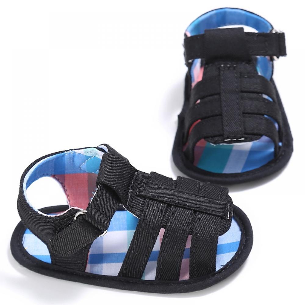 Infant Baby Boys Girls Summer Sandals Toddler Anti-Slip Soft Rubber Sole Closed-Toe Outdoor Walking First Walkers Crib Casual Shoes - image 3 of 9