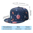 thumbnail image 5 of Trendy Galaxy Cap – Nebula Cosmic & Planet Design, Flat Brim Adjustable Hat for Men Women, Space Geek Gift, 5 of 8