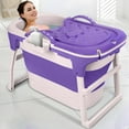 thumbnail image 2 of 40.6 Inch Portable Folding Bathtub with Ergonomic Seat & Massage Roller - Large Collapsible Tub for Adults, Freestanding Soaking Spa, Effortless Storage, 2 of 8
