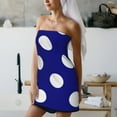 thumbnail image 6 of Bath Towels, Navy And White Polka Dot Highly Absorbent Towels for Bathroom - Quick Drying Microfiber Bath Sheet Turkish Bath Towel for Bathroom Hotel Sport Yoga SPA Gym, 6 of 8