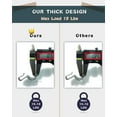 thumbnail image 5 of Vinyl Siding Hooks Hanger - 10 Pack Heavy Duty 18Lbs Stainless No-Hole Needed Vinyl Siding Clips for Hanging- Vinyl Siding Hooks for Outdoor Decorations 10 Pack, 5 of 7