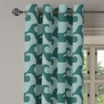 thumbnail image 3 of Ambesonne Grommet Curtain, , 50"x120", Hunter Green and Cadet Blue, 3 of 5
