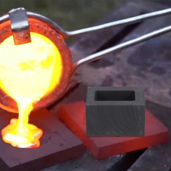 Milisten High Purity Graphite Mold for Refining Gold Silver Copper and Zinc Alloy Metals