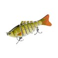 thumbnail image 4 of Multi Sections 2 Triple Claws Hooks Artificial Fish Shape Bait Lifelike Fishing Spinner Fishhook, 4 of 9