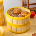 thumbnail image 3 of 1 Set Household Bamboo Steamer Cooking Tool Kitchen Food Steamer With Lid, 3 of 3