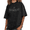2-Black, variant on Women's Minimal Line Art Flame Christian Spiritual Inspirational Saying Graphic Washed Short Sleeve T-Shirt daily wear