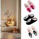 thumbnail image 3 of Halloween Skeleton Scream Slippers New Unisex Home Winter Shoes for Indoor Comfort, 3 of 5