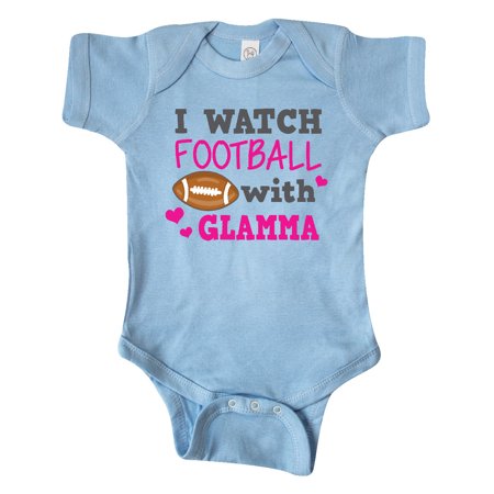

Inktastic I Watch Football with My Glamma Gift Baby Girl Bodysuit