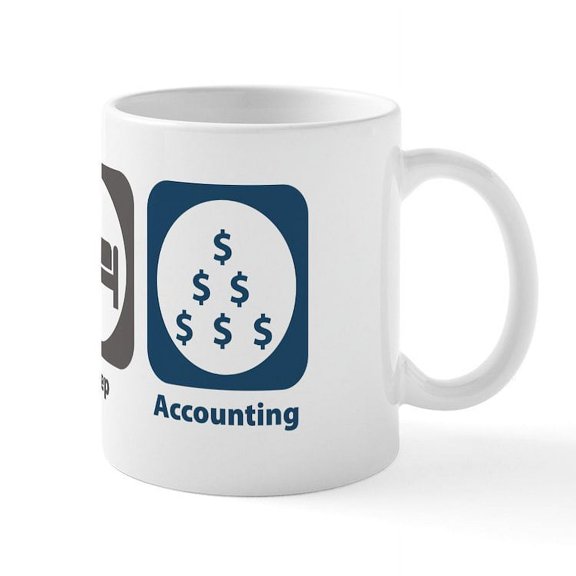 CafePress - Eat Sleep Accounting Mug - 11 oz Ceramic Mug - Novelty Coffee Tea Cup