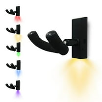 Muziclight Multicolor LED Ukulele Wall Mount - 5 Vibrant Colors, 200 Hours Extended Battery Life ukulele wall mount hanger.