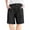 Black, variant on RYRJJ Cotton Linen Shorts for Women Elastic High Waisted Casual Loose Bermuda Shorts Summer Knee Length Work Short Pants with Pockets(Green,M)