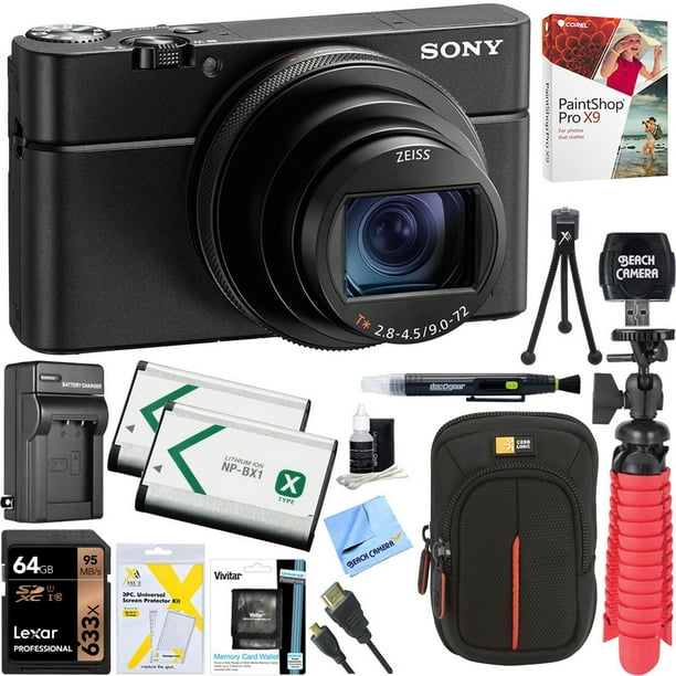 Sony Dsc Rx100m6 Rx100 Vi Cyber Shot Digital Camera 1 Mp With 24 0mm Zoom Lens Lexar 64gb Sdhc Sdxc Uhs I Card Dual Battery Kit Accessory Bundle Walmart Com Walmart Com