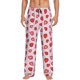 thumbnail image 1 of Fotbe Hand Drawn Strawberry Pantalones de Pijama para Hombre, Pantalones de Dormir, Pantalones de Casa con Cintura Ajustable y Bolsillos-Small, 1 of 6