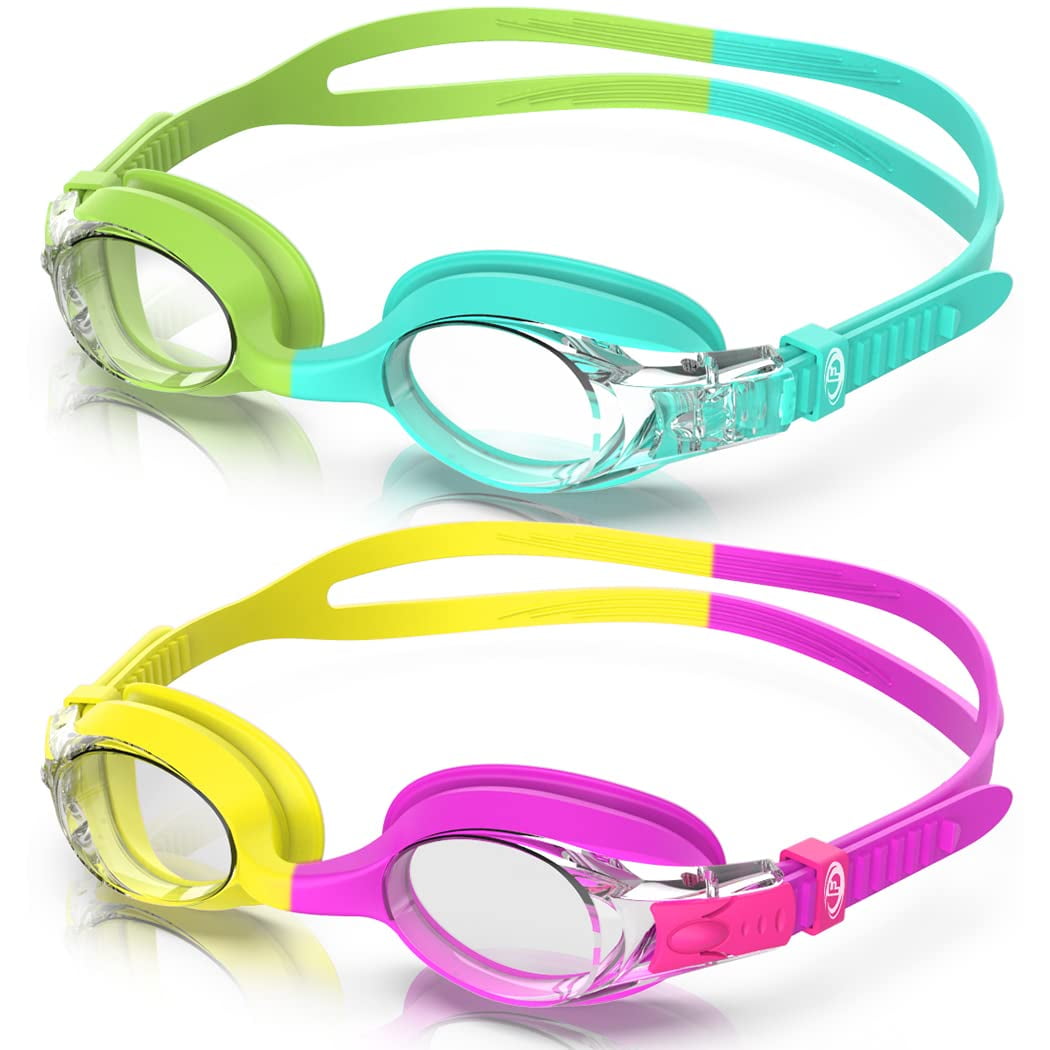 Dolfino Premier Adult Yellow Tidal Sport Swim Goggles Mirrored Lens Swimming Poo 