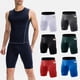 thumbnail image 3 of Pack de 3 pares de pantalones cortos deportivos para hombre con bolsillos laterales de secado rápido, 3 of 7