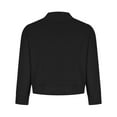 thumbnail image 6 of RYRJJ Women's 3/4 Sleeve Cropped Cardigans Suit Jackets Lightweight Open Front Short Bolero Shrugs for Dresses Business Work Blazers, 6 of 9