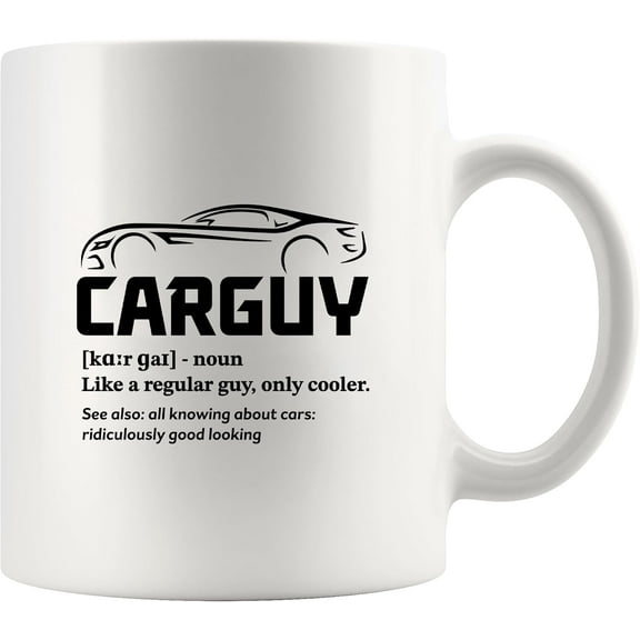 Car Guy Definition Mug Car Lover Gifts For Men Husband Boyfriend Dad Brother Uncle From Wife Girlfriend Mom Car Mechanic Racer Coffee Ceramic Mug 11 oz White