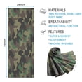 thumbnail image 2 of Blue Camo Wavy Shapes Pattern Hot Yoga Mat Towel Non Slip for Hot Yoga - Quick-Drying Yoga Mat Cover with 4 Corner Pockets with Travel Bag - Hot Yoga Towel Non Slip 70"x26", 2 of 6