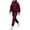 #077-Wine, variant on Yaoyar Men Valentine's heart-print Casual Pullover Hooded Sports Print Long Sleeve Trousers Two-Piece Elastic Waist Tracksuit Quick Dry Long Sleeve Top And Pants