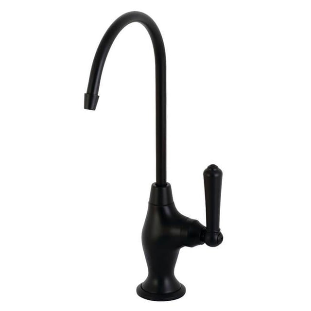 Kingston Brass KS3190NML Magellan Robinet de Filtration d'Eau à Poignée Unique, Noir Mat
