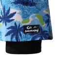 thumbnail image 5 of Mens 2 in 1 Swim Trunks with Compression Liner Summer Printed Quickly Dry Swim Short Swimsuit Bathing Suit Beach Shorts (XL, Blue), 5 of 6